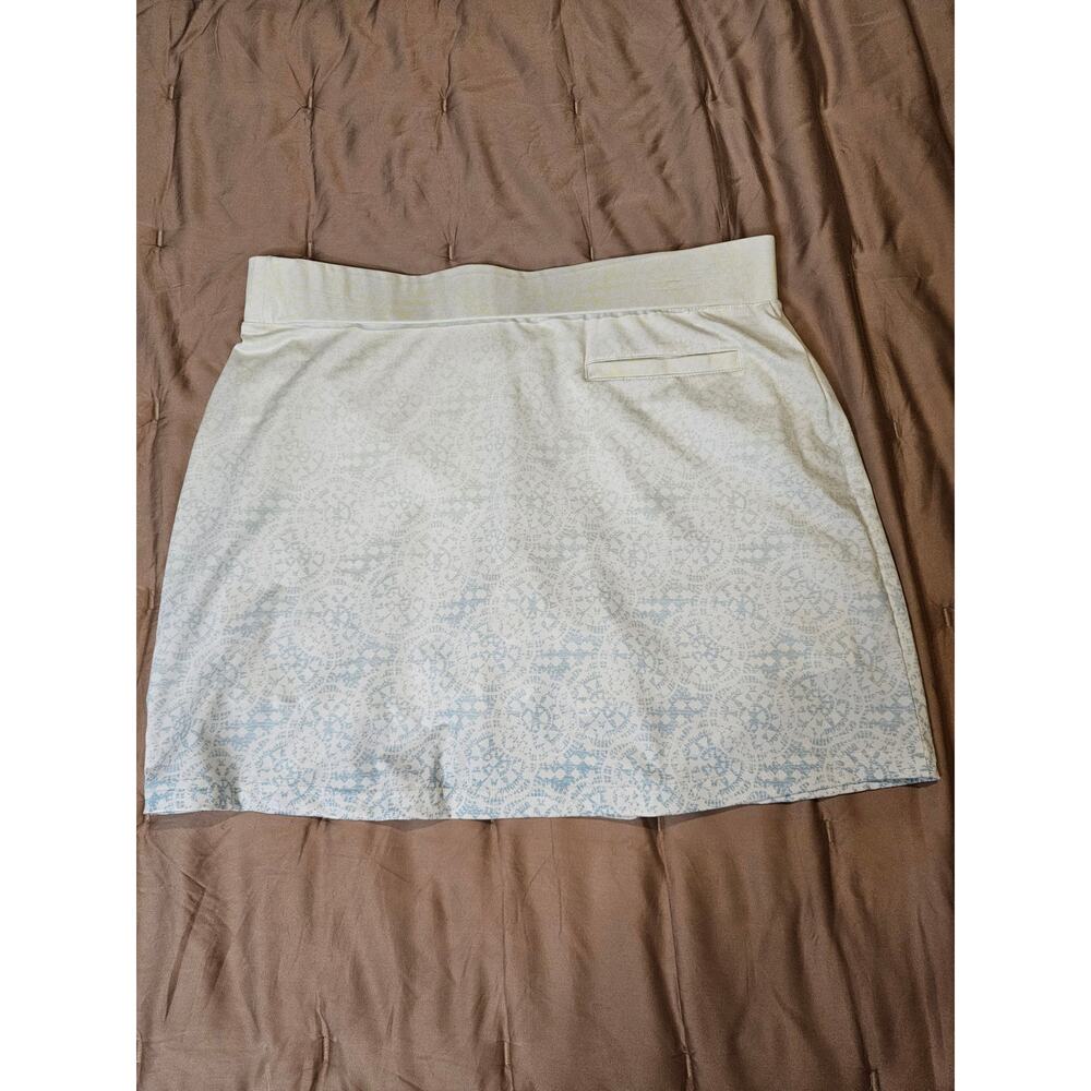 Pebble Beach DryLUX Performance Ombre Golf Skort White Blue Large - Picture 2 of 7